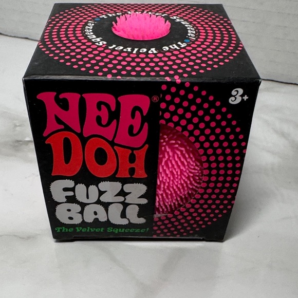 NeeDoh Other - NeeDoh Fuzz Ball - Pink. Velvet Squeeze. New